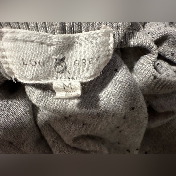 Lou & Grey Speckled Knit Cut Out Back Sweater - Picture 8 of 11